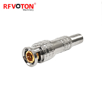 Conector BNC Rf SDI Soldadura Video/Cámara Conector RF Enchufe macho para conectores de monitoreo