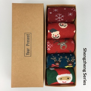 Chaussettes <span class=keywords><strong>de</strong></span> Noël pour femmes, antibactériennes, chaudes, respirantes, fantaisie, nouvelle collection automne-hiver, coffret cadeau, vacances, colorées - Product Image 6