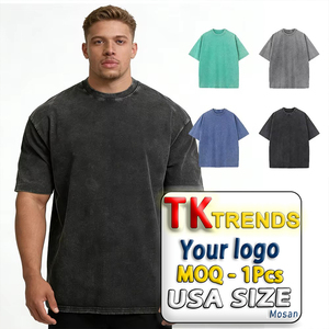 4 Pacchi di T-Shirt Oversize 220g in Cotone Non Tessuto a Maniche Corte, Casual, Resistenti all'Acqua e Lavabili - Product Image 1