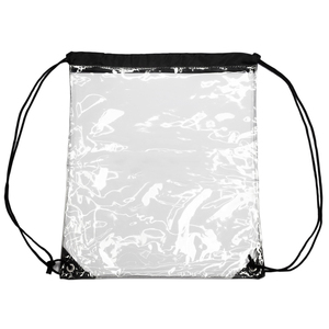 กระเป๋าสตริงกันน้ำขนาดเล็กกระเป๋าเป้สะพายหลังพลาสติกใส PVC ใสพิมพ์ลายสำหรับการตลาดของขวัญส่งเสริมการขาย - Product Image 3