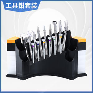 Kit d'outils de réparation de lunettes, 9 pinces, 6 tournevis, outils d'ajustement de précision en acier inoxydable durables pour la fixation des montures - Product Image 5