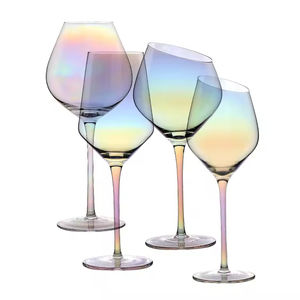 Jinbaijia Verre à vin rouge de <span class=keywords><strong>Bordeaux</strong></span> incassable personnalisé Forme de bouche oblique Cristal sans plomb soufflé à la main 101-200ml pour flûtes - Product Image 3
