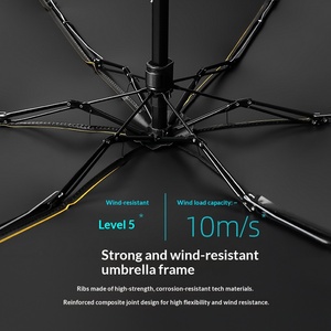 Ultra Light Manual Black Coating Small Folding Sun <b>Umbrella</b> with Capsule Design-Advertising Gift for Travel Use - Product Image 5
