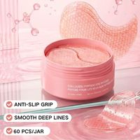 Patchs pour les yeux au collagène, niacinamide et PDRN, 60 pièces/pot, caféine, anti-poches, raffermissants, masques pour le contour des yeux