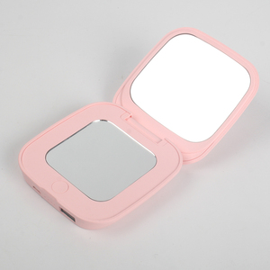 Multifuncional plegable portátil <span class=keywords><strong>luz</strong></span> banco de potencia cuadrado maquillaje cosmético <span class=keywords><strong>espejo</strong></span> <span class=keywords><strong>con</strong></span> <span class=keywords><strong>led</strong></span> - Product Image 3
