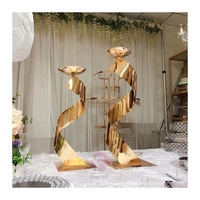 Vases à fleurs décoratifs centre de table support de vase mariage métal événements support de fleurs or fête d'anniversaire pièce centrale de table