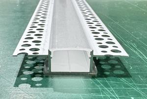 Perfil <span class=keywords><strong>de</strong></span> aluminio LED empotrado en el techo, carcasa delgada para luz lineal, para decoración <span class=keywords><strong>de</strong></span> placas <span class=keywords><strong>de</strong></span> yeso. - Product Image 3