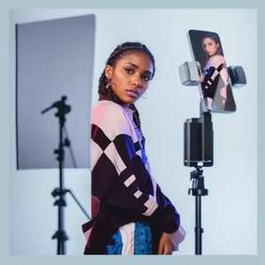 <span class=keywords><strong>Gimbal</strong></span> Inteligente con IA y Seguimiento Facial Automático de 360° °   Palo de Selfie Giratorio <span class=keywords><strong>para</strong></span> Smartphone, Estabilizador de Video Vlog, Soporte <span class=keywords><strong>para</strong></span> Teléfono Q02 Negro - Product Image 6