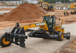 Грейдер KATOCASE 4165DG4 с двигателем Cummins, мощность 132 кВт, эксплуатационная масса 16810 кг, ширина отвала 3660 мм, коробка передач, мотор-насос - Product Image 5