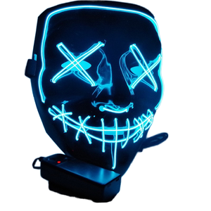 2025 Halloween LED luz PVC máscara de miedo Festival Cosplay disfraz de Halloween para fiestas de disfraces y Carnavales Idea de regalo - Product Image 2