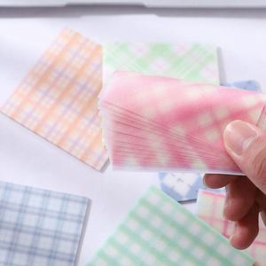 Wholesale Transparent Sticky Note With Grid Popular School Supplies Cute Stationery <b>Memo</b> <b>Pad</b> Self-adhesive 3*3 - Product Image 3