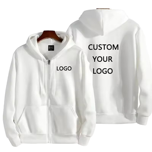 Nouveaux sweats à capuche zippés tendance pour femmes/hommes, unisexe, manches longues, sweat-shirt à capuche décontracté, vêtements de sport d'automne et d'hiver, 100% coton brodé - Product Image 1