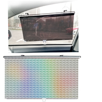 Einziehbarer Sonnenschutz-Roller für Auto, Automatisch Aufrollbarer Vorhang, Sonnenschutzrollo für Frontscheibe