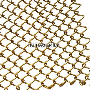 Voilage métallique tissé en maille à maillons de 1,2 mm pour <span class=keywords><strong>plafond</strong></span> d'hôtel et cheminée, avec services de découpe et de soudure - Product Image 3