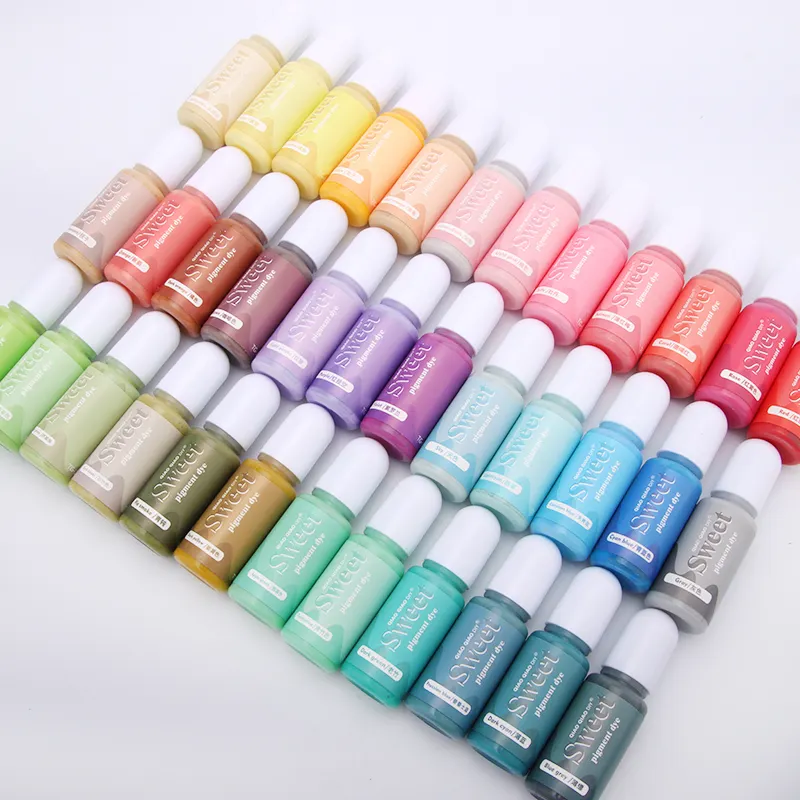 Timesrui UV Epoxy keo DIY 40 màu sắc ngọt ngào kẹo lỏng nhựa sắc tố Dye Set cho Epoxy & UV nhựa màu chất lỏng nhựa thuốc nhuộm