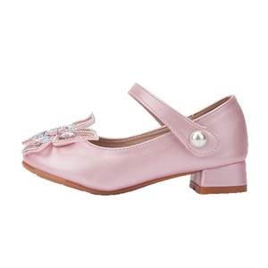 Sepatu Baru Musim Semi untuk Anak Perempuan dengan Gaya Putri, Kristal Berlian, Pita Kupu-kupu, Hak Tinggi, Sepatu PU - Product Image 6