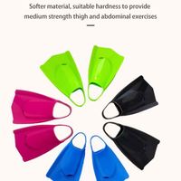 Nuevo tamaño 36-37 Llegada Soporte Imprimir logotipo Color personalizado Hoja corta Aletas de esnórquel Piscina Entrenamiento Flipper Aletas de natación