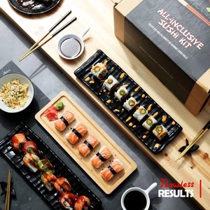 Kit de fabrication de sushis 42 Kit de fabricant de <span class=keywords><strong>sushi</strong></span> bricolage avec <span class=keywords><strong>cuiseur</strong></span> à <span class=keywords><strong>riz</strong></span> rouleau moule couteau bambou tapis roulant épandeur hacher - Product Image 5