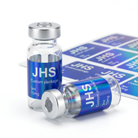 Autocollants personnalisés de luxe imperméables en vinyle imprimé pour flacons de 3 ml, 5 ml, 10 ml, 4 ml, 10 mg – Étiquettes pour flacons de peptides de 3 ml