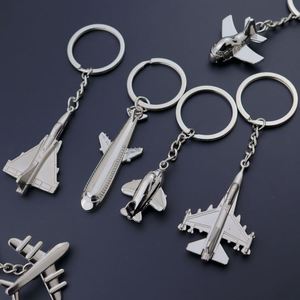 High Quality 3D Metal Model Airplane Aircraft <b>Key</b> <b>Chains</b> for Women Men Charm Pendants Car Keyring Keychain Jewelry Creative Gift - Product Image 5