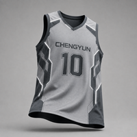 Maillot de basketball respirant personnalisé en gros – Uniforme d'entraînement minimaliste haute performance Future Core