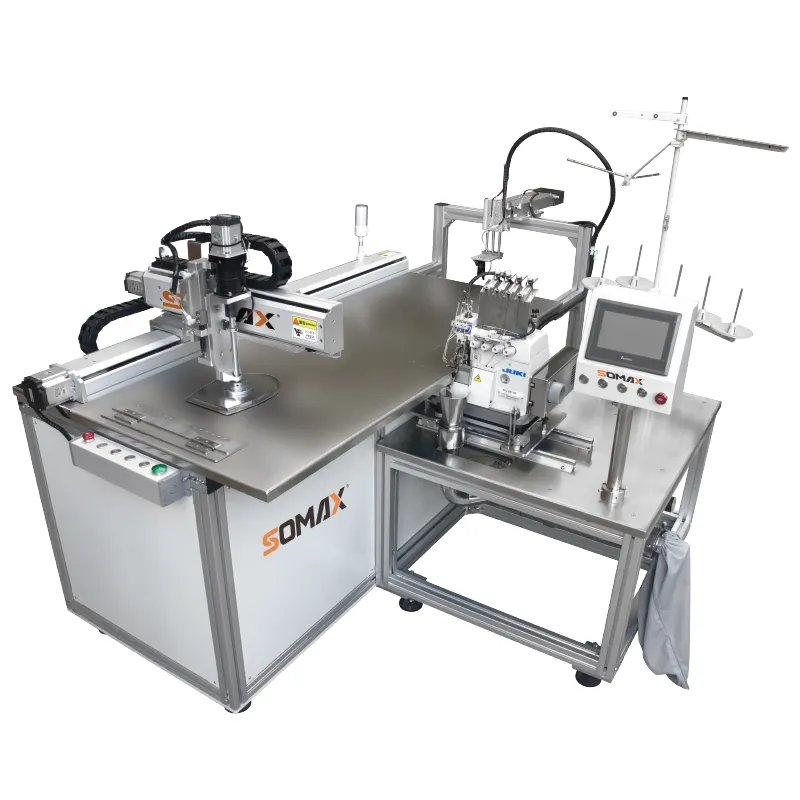 High speed SM-21SM industrial auto overlock sewing machine for knitted winter beanie hat sewing machine