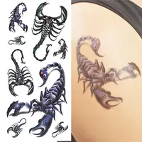 realistic 3d scorpion tattoo done at Masterpiece Tattoo