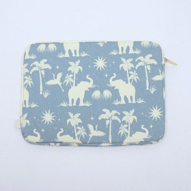 Custom Printed Canvas Laptop Sleeve with Brand Label, Shockproof & Slim Protective Cover