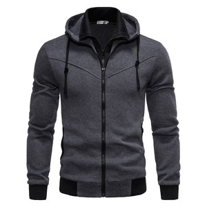 Sudadera con capucha de manga larga con cremallera para hombre, diseño de Liu Ming, moda de otoño, informal, talla grande <span class=keywords><strong>4XL</strong></span> - Product Image 4
