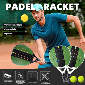 <span class=keywords><strong>Raquette</strong></span> de padel légère en plastique ABS, nouvelle conception personnalisée OEM, avec noyau en EVA, pour les joueurs débutants, raquettes de padel populaires - Product Image 5