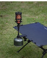 Support d'extension de table de camping extérieur pour lampe, réchaud et chauffage à gaz plat, fixation de table