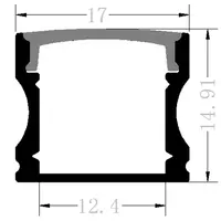 Светодиодная лента из алюминиевого профиля шириной 3 мм, 4 мм, 5 мм, 8 мм, 10 мм, 12 мм, 20 мм для кухонного шкафа