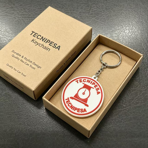 <b>custom</b> logo design Round Plastic <b>Keychain</b> With Logo Silk Screen Printing Fashion Souvenir Lightweight - Product Image 4