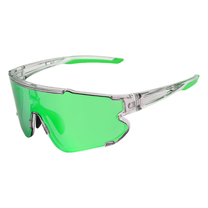 Lunettes de soleil de sport TR90 personnalisées pour femmes rose polarisé photochromique UV400 Protection grandes lunettes de vélo adulte pêche rouge clair - Product Image 1
