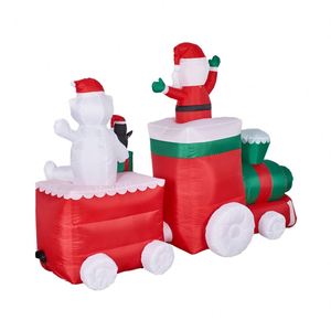 Meilleure Vente Direct Usine Décoration de Noël Gonflable Géante 7FT en Forme de Voiture Ours Père Noël - Product Image 4