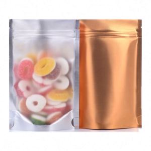 Sacs en Mylar personnalisés avec logo imprimé, réutilisables, à fond plat, pour le stockage des aliments des enfants, 10x15cm, pack promotionnel - Product Image 1