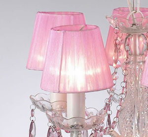Abat-jour rose, décoration d'intérieur, lustre en cristal acrylique pour enfants, éclairage - Product Image 4