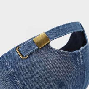 Casquette de baseball vintage en denim délavé, style streetwear décontracté, chapeau de soleil d'été - Product Image 3