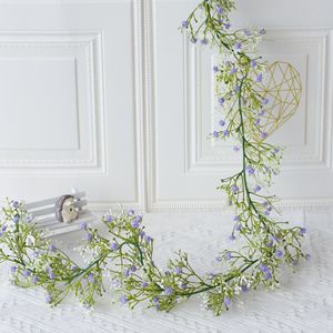 Guirlande de fleurs artificielles en plastique Qiangxing Baby's Breath 165 cm pour la décoration de la maison et des mariages - Product Image 3