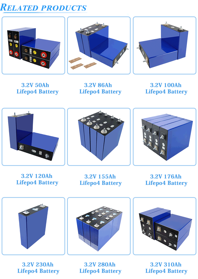 lithium ion battery 3.2V 300ah 302ah 304ah 310ah 320ah 3.2v storage lifepo4 battery Lifepo4 Cell for solar energy system