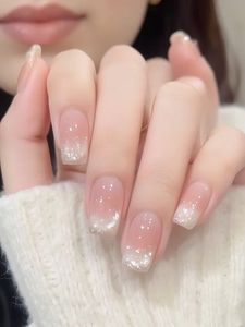 Puntas de <span class=keywords><strong>Uñas</strong></span> de Gel Suave Semicuradas con <span class=keywords><strong>Base</strong></span> Recubierta de Gel UV, No Requiere Curado, Simplemente Aplicar Pegamento y Presionar sobre las <span class=keywords><strong>Uñas</strong></span> - Product Image 6
