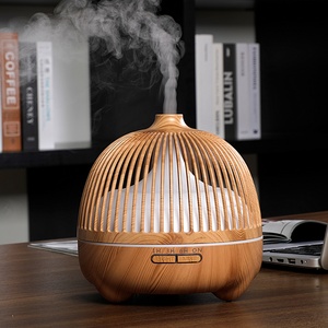 Humidificateur ultrasonique au design spécial, diffuseur d'aromathérapie, humidificateur d'arôme miniature en bois pour usage domestique avec télécommande - Product Image 5