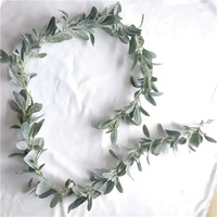 Guirlande d'eucalyptus artificielle personnalisable en gros, couleurs variées, pour la fête des mères et la décoration de Noël à la maison