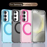 Coloré sans fil charge magnétique étuis de téléphone portable antichoc étui de protection pour Samsung S25 S24 ultra A16 A36 A06 A55
