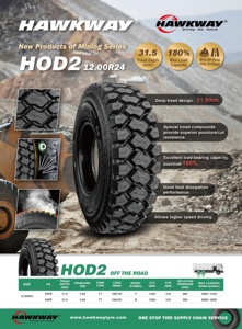 Neumático Premium de <span class=keywords><strong>la</strong></span> marca Hawkway, neumático de camión de minería de profundidad de banda de rodadura de 31mm con tubo interior 11.00R20 1200R20 12.00R24 1200R24 Lantas - Product Image 5