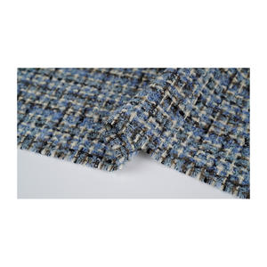 Tela Tweed de Primera Calidad Hecha en Corea, Tejido Metálico Multicolor Verde-Amarillo-Marrón, Textil Tejido Personalizado OEM y ODM - Product Image 5