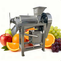 0,5T/H RVS 304 Energiebesparende Hoge Productiviteit Fruitpersmachine Motor voor Fruitverwerkingsbedrijf