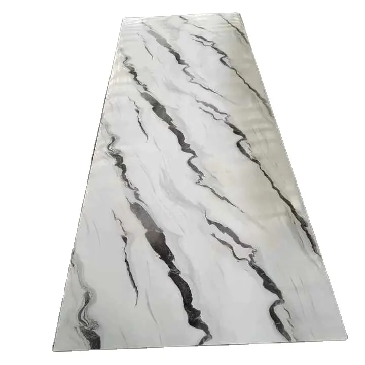 1220*2440*3mm Faux Marble Solid PVC Plastic UV Marble Sheet for Wall Decoration