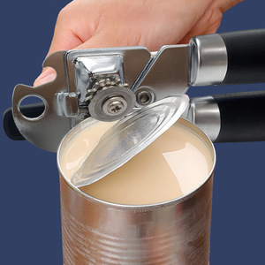 Stainless Steel Can & Bottle Opener – 2-in-1 Multifunctional Kitchen Tool – Manual <b>Beer</b> Opener, Wine Corkscrew – Smooth Edge Can - Product Image 3