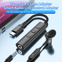 Adaptador USB Tipo C a Conector Hembra de 3.5mm para Auriculares, USB C a Audio Auxiliar, Compatible con Llamadas de Voz y Control por Cable